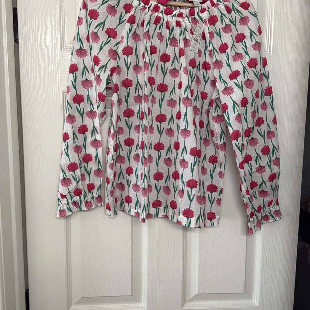 J Crew Floral Long Sleeve Blouse NWT - Picture 14 of 14